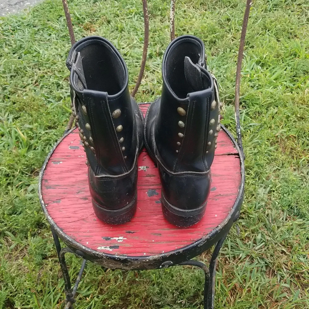 Great China Wall engineer boots black size 81/2 - Picture 2 of 3